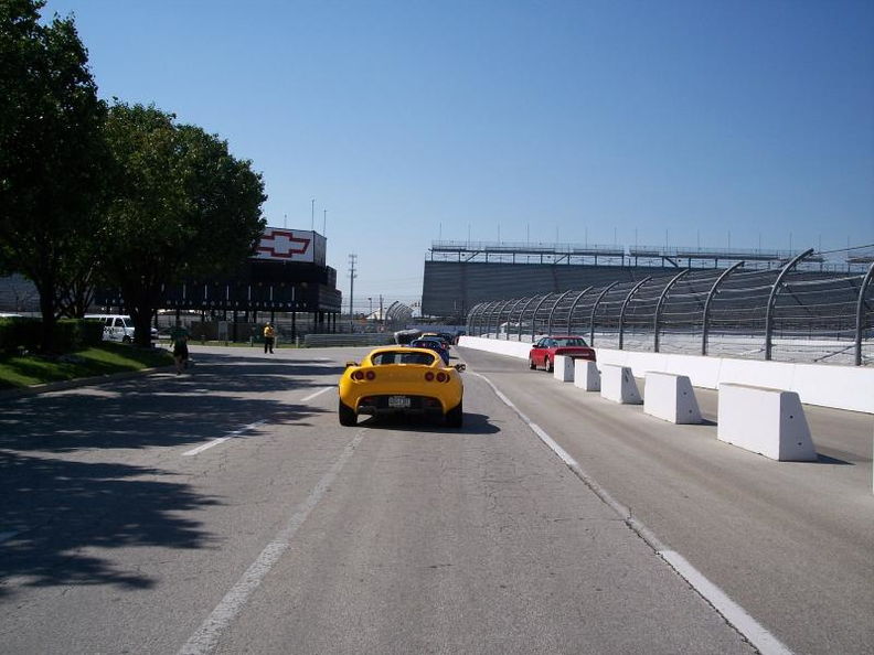 Lotus Elise on Indianapolis Speedway